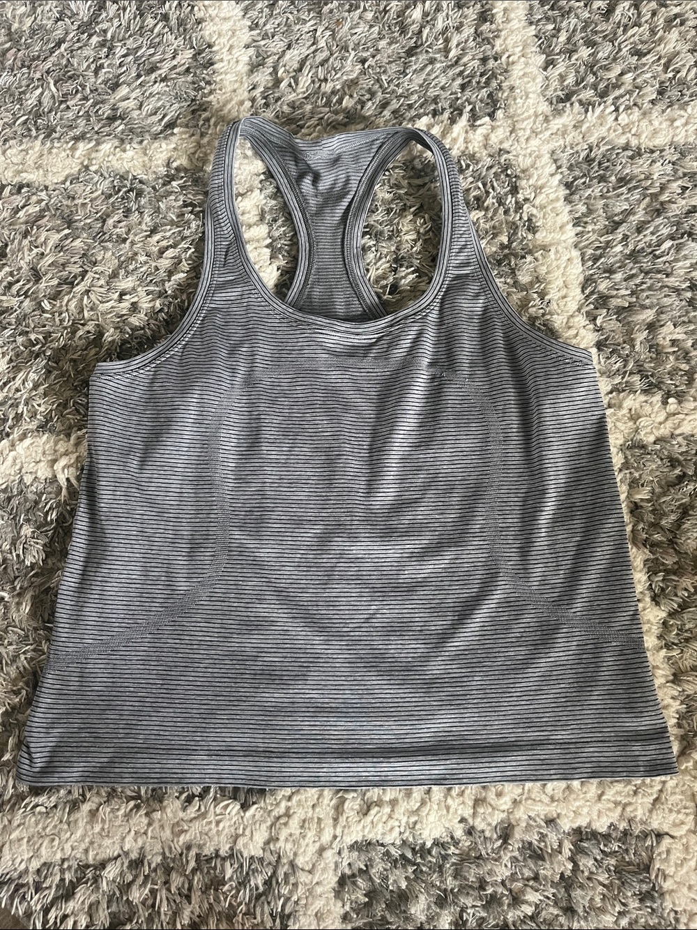 Lululemon Striped Race Length Tank Top